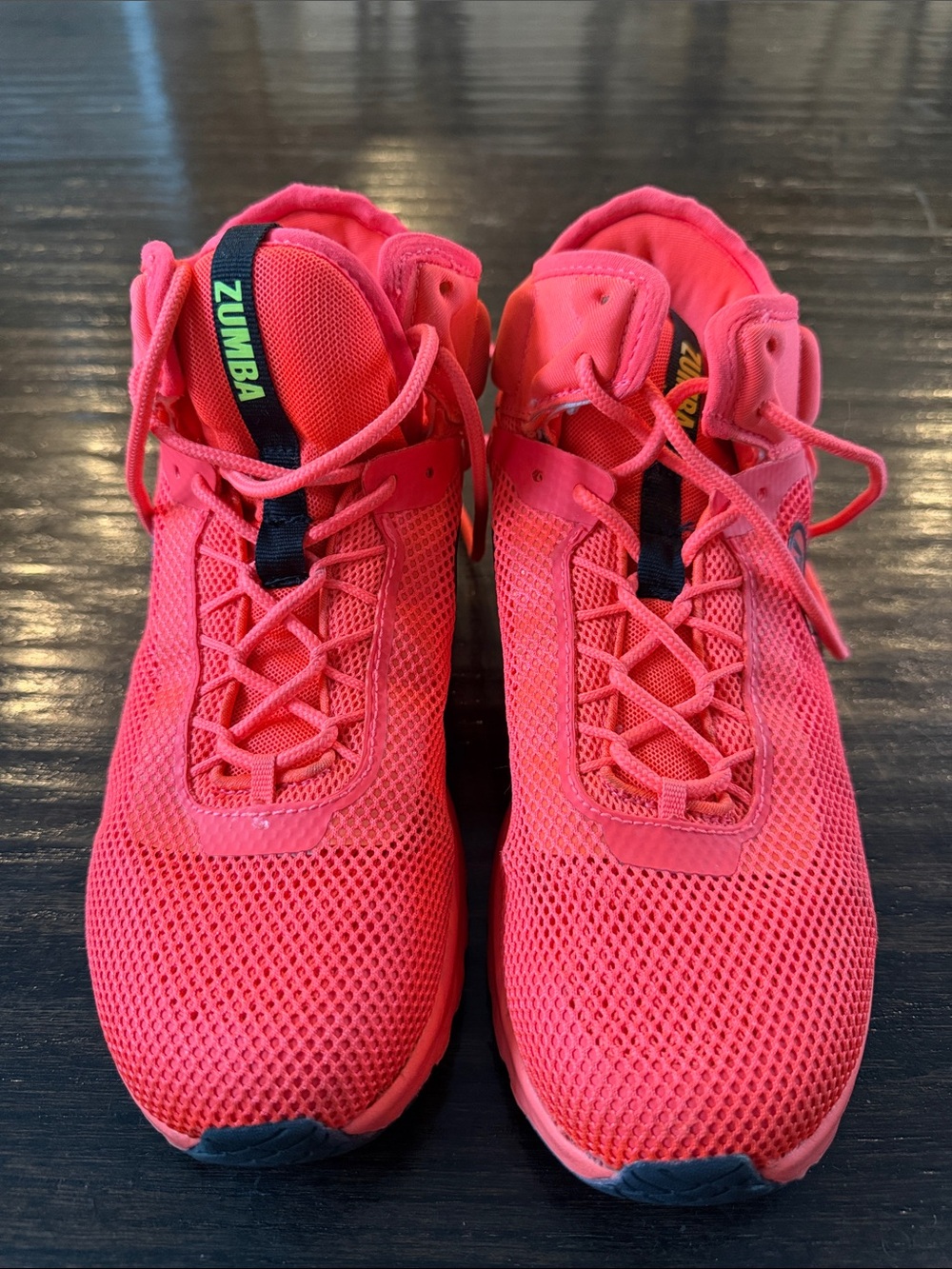 Zumba Fitness Neon Pink Mesh Dance Sneakers